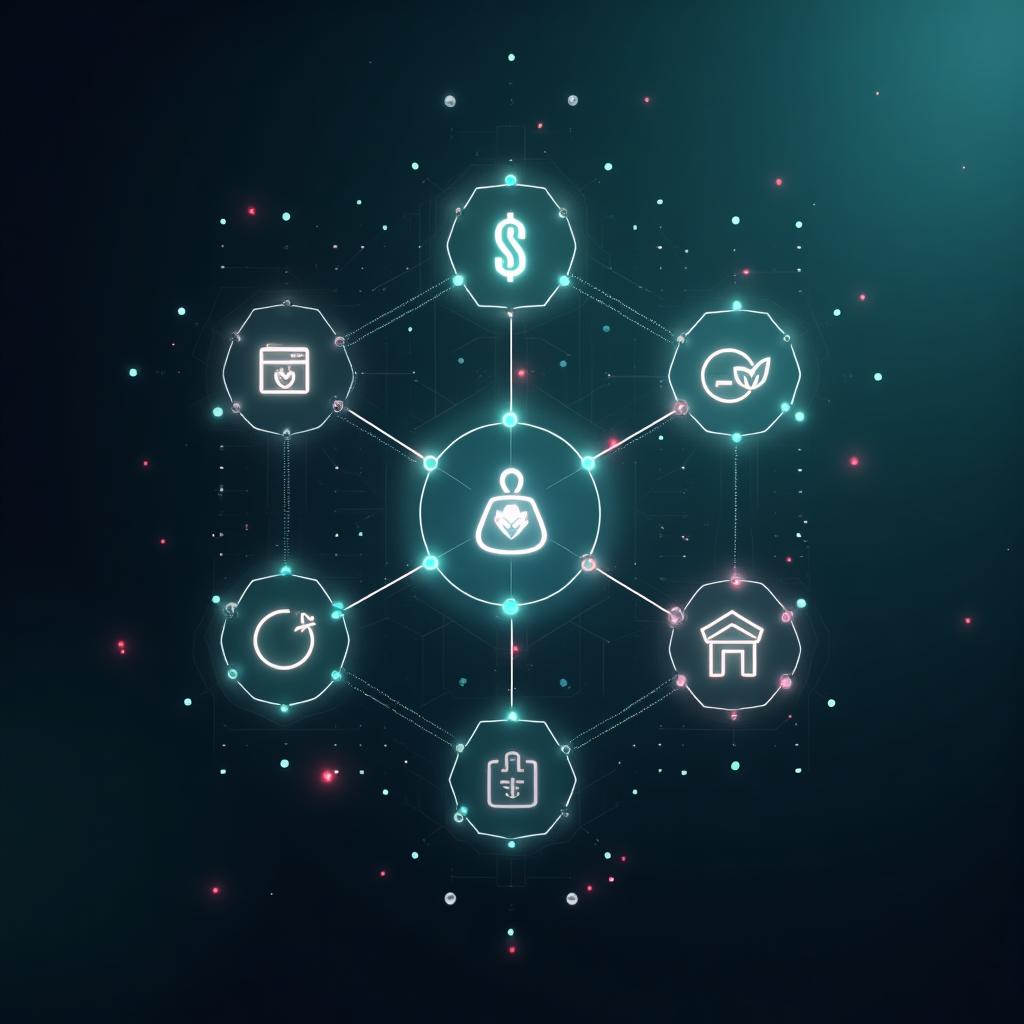 Abstract visualization of integrated digital tools
